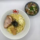 油そばとチャーシュー飯セット（油そば一二三 福岡天神大名店）