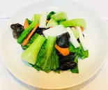 季節野菜の塩炒め（中国家常菜 祥龍房）