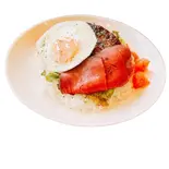 ロコモコハンバーグ＆ローストビーフOn the Rice（Aloha Poke Tokyo 久我山 ヘルシースタイルポキ）