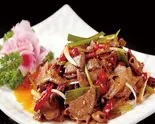 土匪猪肝  レバーの辛炒め（湘味食府）