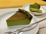 豆腐と米粉のベイクドチーズケーキ(抹茶)(米と米粉のグルテンフリー Hoy’s Cafe)