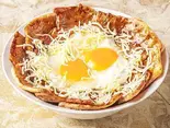 シュレッドチーズの焼豚玉子丼（豚でもない角煮丼 豊豚 HOUTON 堀切5丁目店）