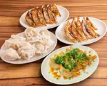 満腹餃子セット(焼・ニン・水・揚)（餃子食堂マルケン 西宮北口店）