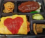 オムライス＆ハンバーグ弁当（惣菜屋 かめ一）