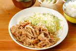 豚ばら生姜焼き定食（手作り定食 まるつ食堂）