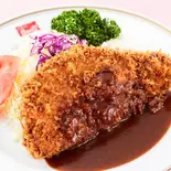 ポークデミカツ(スープ、ライス付き)（銀座スイス築地店）