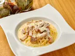 燻製ベーコンのカルボナーラ(Cucina Piccolino)