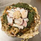 シーフードmix 0.5玉（広島風お好み焼き しゃんと）
