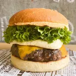 【炭焼き】チーズチーズバーガー(BURGERS NEW YORK)