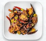 鶏肉の唐辛子炒め Chicken & Chili Pepper Stir-Fry(小星星餃子酒場)