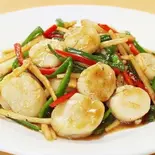 特上大帆立のオイスター炒め（台湾菜館 弘城）
