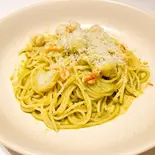 小柱とメークイン、クルミ ジェノベーゼ（GOODPIZZA FACTORY K6）