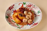 アンチョビじゃがいもとガーリックシュリンプのアラビアータ Anchovy Potato and Garlic Shrimp Arrabbiata（洋麺屋 祇園パスタ 亀有店）