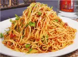 红油钣金干豆腐/干し豆腐のラー油和え（庄稼院）