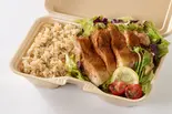 ケイジャンチキンと玄米のセット Caejin Chicken ＆ Brown Rice Set（【ヘルシー＆高タンパク弁当】鶏あえずタンパク 東別院店）