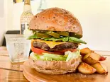 ハラペーニョアボカドチーズバーガー(フライドポテト付)（Blue Green BURGER 市川店）