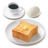 ゆで卵＆厚切りバタートーストセット(レギュラーサイズドリンク付き)（上島珈琲店 福岡新天町店）