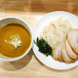 豚肉カレーつけうどん(薬味ネギ、ほうれん草、豚肉4枚)(熟成カレーうどん 咖哩庵)