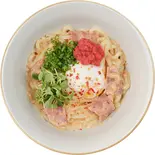 【濃厚】ベーコン明太子クリームうどん (베이컨명란크림우동)・Bacon Mentaiko Cream Udon（삼청당三青堂 韓国プレミアムキンパ専門店）
