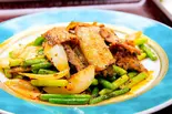 四川風回鍋肉（龍 刀削麺）
