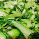 青梗菜のニンニク炒め(みかね中華食堂)