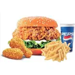 D チキンバーガー  セット（J.CHICKEN 上野アメ横店）
