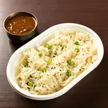 マタルプロー(インド風焼き込み豆入りご飯&チキンカレー/キーマカレー/バターチキンカレー/マトンカレーから1つ&サラダ&ドリンク&デザート)(インディアン ラソイ)