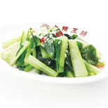 青菜のガーリック炒め Stir-fried Green Vegetables with Garlic（大阪王将 東高円寺）