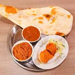 チキンティカ2個2カレーライスorナンセット【CHICKENTIKKA 2P with 2CURRY、 Nan or Rice Set】（スターケバブインドカレーハラル専門店）