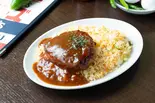 ハンバーグベーキライス hamburg on the baked rice（喫茶サビーズ）