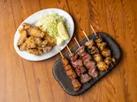 おまかせやきとん串盛り5本・お好きな揚げ物セット（やきとんひなた川口店）