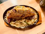 ステーキスパゲティ(ナポリタンキッチンチュルリラ 博多駅前2丁目店)
