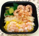 エビづくし丼(海鮮茶漬け&海鮮丼940円~ 尼の丼丸 西長洲店)