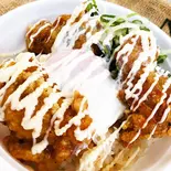 マヨ唐揚げ丼【ニンニクだれ】（カリトロ豊中店）