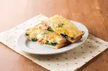 クロックムッシュ ベーコンほうれん草（ピーターパン珈琲 船橋三咲店）