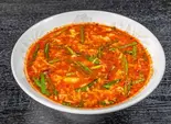 トマト辛麺レギュラー（辛麺屋 桝元 大名店）