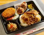 特盛り生姜焼き明太弁当 Extra Large Ginger Pork and Pollack Roe Bento Box（じゃぱん亭 草加長栄店）