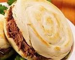 名物！肉挟みバーガー(肉挟馍)（西安刀削麺 匠心）