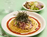 和風カルボナーラ(のりたま) Japanese-Style Carbonara (Nori Seaweed and Egg)（東中野イタリアン グラート）
