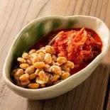 自家製韓国キムチ納豆 homemade korean kimchi＆natto（うどん幸波）