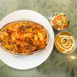 シーフードビリヤニ(seafood biriyani) カレーセット（インドレストラン＆バー ラナ 大阪公立大学前店）
