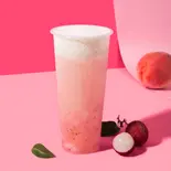M完熟白桃ジャスミン茶スムージー（新商品発売！完熟果物ナタデココ！台湾発スムージー 王子店 New product release！ Ripe fruit natadecoco！）