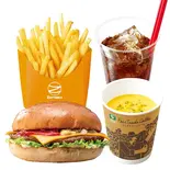 【ディナーセット】チーズバーガー Cheeseburger Dinner Set（ゼッテリア ZETTERIA 福岡新天町店）