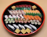 日替り寿司5人前(盛り込み桶) Today's Sushi - Serving for 5 (Assorted Platter)（寿司あおい 成城学園店）
