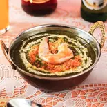 ほうれん草エビカレー Spinach ＆ Shrimp Curry（ハリオム 旗の台店）