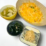 cheeseたっぷりオムライスセット（おおたマルシェ - とろ〜りカルボー飯とスパイスごはん！ -）