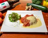 ミラノ風カツレツ〜とろけるチーズのせ〜 Milanese-Style Cutlet 〜Topped with Melty Cheese〜（【おうちDE本格イタリアン】La Promessa）