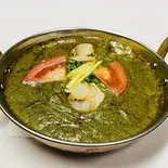 サグ海老カレー Saag Shrimp Curry(インド・アジアンキッチン シリジャナ)