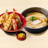 【満腹久セット】かけうどん・上鱚天丼（久兵衛屋 南与野店）