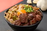 【コンビ】ニンニクステーキ&スタミナ丼 Garlic Steak & Stamina Bowl Combo(スタミナ&ガッツリ男飯!肉大学 久米川店)